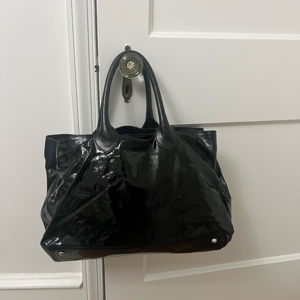 Maurizio Taiuti - Genuine Italian Leather Elegant Black Tote Bag
